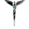 Birthstone Angel Necklace - Lavaggi Fine Jewelry