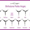 Birthstone Angel Necklace - Lavaggi Fine Jewelry