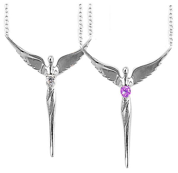 Birthstone Angel Necklace - Lavaggi Fine Jewelry