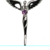 Birthstone Angel Necklace - Lavaggi Fine Jewelry