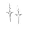 Petite Uplifting Cross Earrings - Lavaggi Fine Jewelry