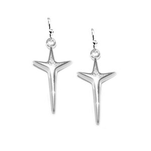 Petite Uplifting Cross Earrings - Lavaggi Fine Jewelry