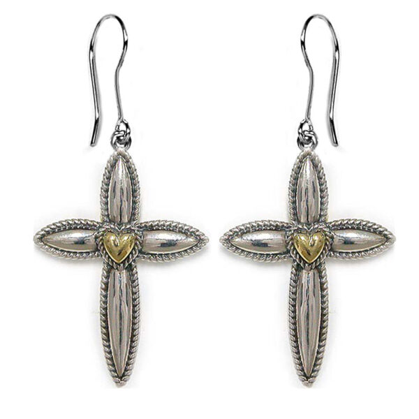 Petite My Hero Cross Earrings - Lavaggi Fine Jewelry